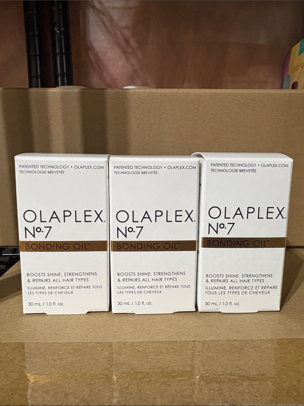 OLAPLEX No.7 Bonding Oil 3 pack 30ml No7 oil
